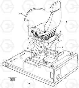 30682 Drivers seat with fitting part EC650 SER NO 539-618, Volvo Construction Equipment