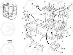 84868 Cab heater with fitting parts EC650 SER NO 539-618, Volvo Construction Equipment