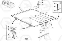 26284 Hatch, rear, left EC650 SER NO 539-618, Volvo Construction Equipment