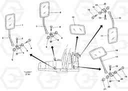 47352 Rear view mirror EC650 SER NO 539-618, Volvo Construction Equipment