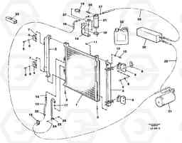 25164 Condensor with fitting parts, cooling agent R134a EC650 SER NO 539-618, Volvo Construction Equipment