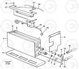 17229 Evaporator with fitting parts, cooling agent R134a EC650 SER NO 539-618, Volvo Construction Equipment