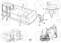 25803 Sign plates and transfer,outer location EC650 SER NO 539-618, Volvo Construction Equipment