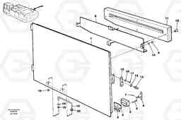 30389 Door rear, Rh EC650 SER NO 539-618, Volvo Construction Equipment