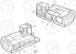 25804 Stripes, outer location EC650 SER NO 539-618, Volvo Construction Equipment