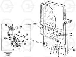 27824 Door, operator's cab EC650 SER NO 539-618, Volvo Construction Equipment