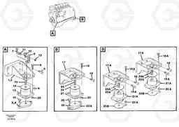 28241 Engine mounting EC650 SER NO 539-618, Volvo Construction Equipment