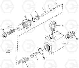 30108 Overflow valve, main valve EC650 SER NO 539-618, Volvo Construction Equipment