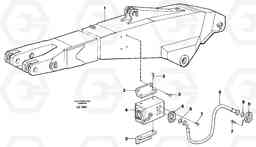 59012 Hammer hydraulics on backhoe dipper arm, 2.75m/3.25m EC650 SER NO 539-618, Volvo Construction Equipment