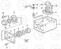 28884 Ball valve for hammer equipment EC650 SER NO 539-618, Volvo Construction Equipment