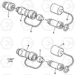 78757 Quick connection kit, grab equipment EC650 SER NO 539-618, Volvo Construction Equipment