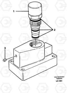 25826 Pressure limiting valve EC650 SER NO 539-618, Volvo Construction Equipment