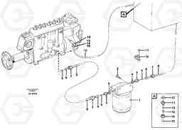 62533 Fuel system: tank - primary filter EC650 SER NO 539-618, Volvo Construction Equipment