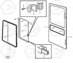 25507 Sliding window EC650 SER NO 539-618, Volvo Construction Equipment