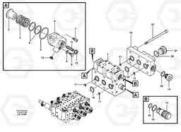 55889 Control valve, transport EW160 SER NO 1001-1912, Volvo Construction Equipment