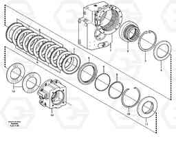 26522 Rear axle, Brake diaphragm EW160 SER NO 1001-1912, Volvo Construction Equipment