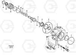 26523 Rear axle, Pump housing EW160 SER NO 1001-1912, Volvo Construction Equipment