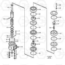 34051 Steering unit EW160 SER NO 1001-1912, Volvo Construction Equipment