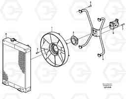 27759 Fan and installation components EW160 SER NO 1001-1912, Volvo Construction Equipment