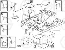 62501 Hatches under frame, fotsteps and hand rail EW160 SER NO 1001-1912, Volvo Construction Equipment