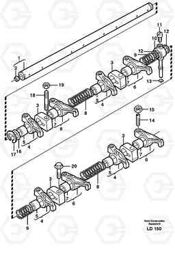 52820 Valve mechanism EW160 SER NO 1001-1912, Volvo Construction Equipment