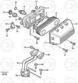 31006 Oil cooler EW160 SER NO 1001-1912, Volvo Construction Equipment