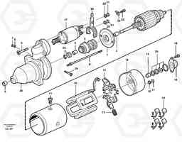 31018 Starter motor EW160 SER NO 1001-1912, Volvo Construction Equipment