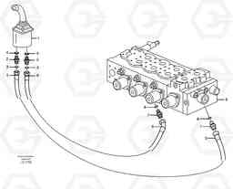 33090 Servo hydraulics, bucket EW160 SER NO 1001-1912, Volvo Construction Equipment
