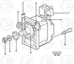 30265 Hydraulic motor EW160 SER NO 1001-1912, Volvo Construction Equipment