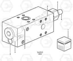 105688 Safety valve EW160 SER NO 1001-1912, Volvo Construction Equipment