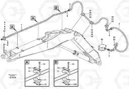 32962 Hammer hydraulics on adjustable boom, return line EW160 SER NO 1001-1912, Volvo Construction Equipment