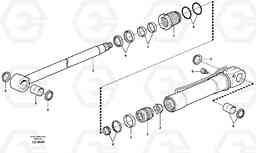 35148 Hydraulic cylinder, dozer blade EW160 SER NO 1001-1912, Volvo Construction Equipment