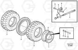 37585 Wheel equipment EW160B, Volvo Construction Equipment