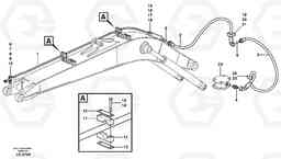 34122 Hammer hydraulics on mono boom, return line EW160 SER NO 1001-1912, Volvo Construction Equipment