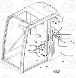 34062 Door catch EW160 SER NO 1001-1912, Volvo Construction Equipment