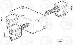 47588 Valve, grab bucket, X1 EW160 SER NO 1001-1912, Volvo Construction Equipment