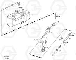 43769 Fuel system, diesel heater EW160 SER NO 1001-1912, Volvo Construction Equipment