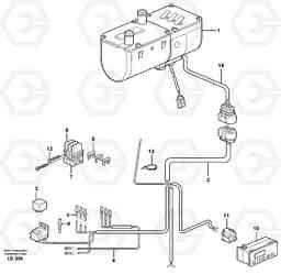 9049 Electric installation, diesel heater EW160 SER NO 1001-1912, Volvo Construction Equipment