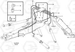 44854 Central lubrication, adjustable boom EW160 SER NO 1001-1912, Volvo Construction Equipment