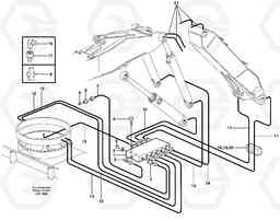 11719 Central lubrication. slewing, adjustable boom EW160 SER NO 1001-1912, Volvo Construction Equipment