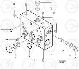 31816 Intermediate housing EW160 SER NO 1001-1912, Volvo Construction Equipment