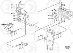 85410 Hydraulic system for stabilisors, upper section EW160 SER NO 1001-1912, Volvo Construction Equipment