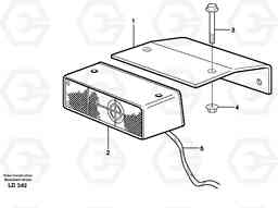 9044 Travel alarm, acoustic EW160 SER NO 1001-1912, Volvo Construction Equipment