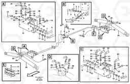 102176 Hydraulic system for support, undercarriage EW140 SER NO 1001-1487, Volvo Construction Equipment