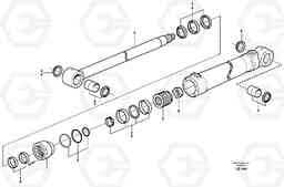 44065 Knuckle cylinder EW160 SER NO 1001-1912, Volvo Construction Equipment