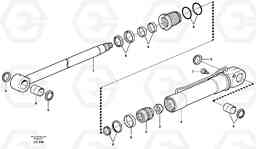 2852 Tilt cylinder EW160 SER NO 1001-1912, Volvo Construction Equipment