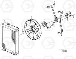 20784 Fan and installation components EC160 SER NO 1001-, Volvo Construction Equipment