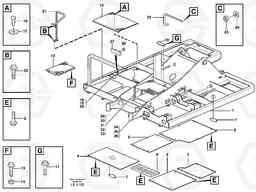 62502 Hatches under frame, fotsteps and hand rail EC160 SER NO 1001-, Volvo Construction Equipment