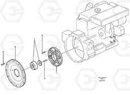16857 Drive for hydraulic pump EC160 SER NO 1001-, Volvo Construction Equipment