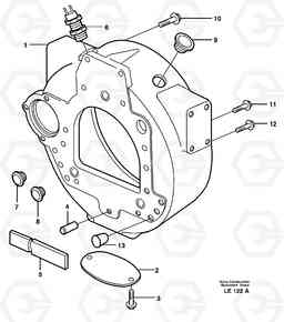 34801 Flywheel housing EC160 SER NO 1001-, Volvo Construction Equipment